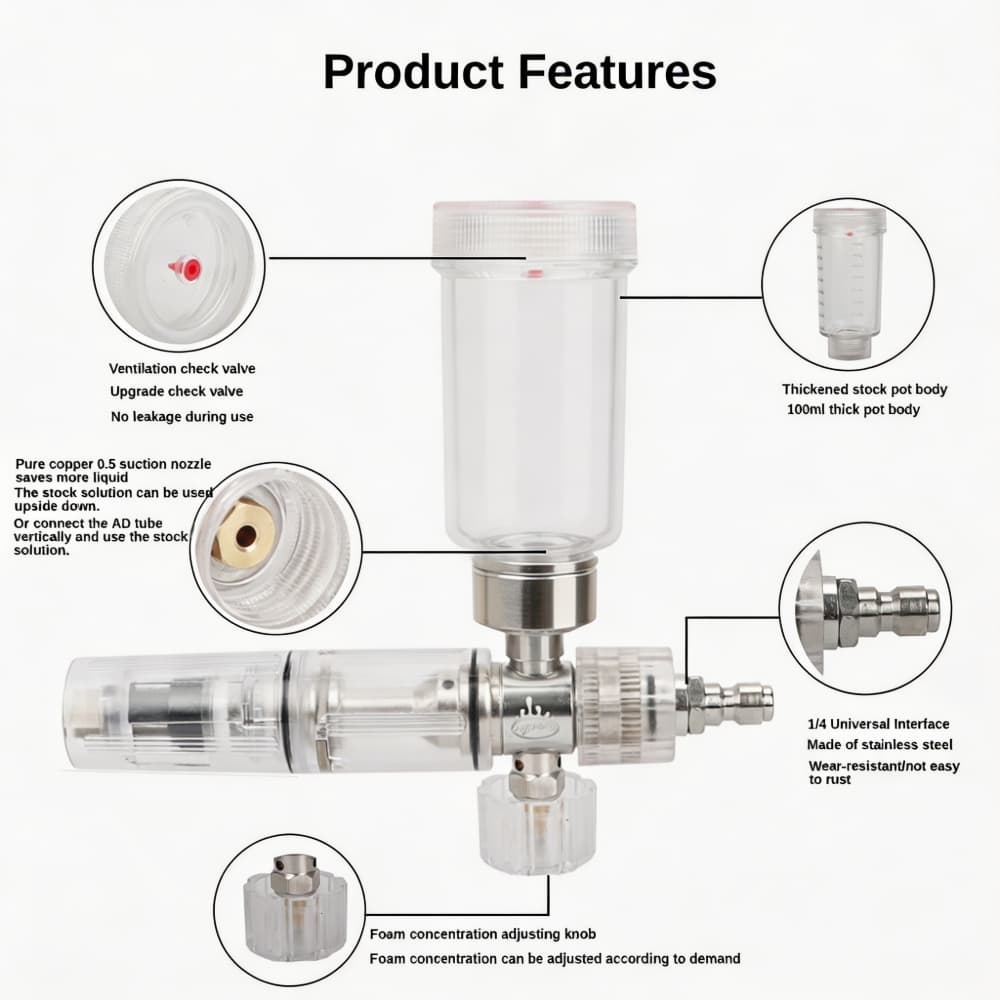 Foam Spray Gun Adjustable 100m – Pressure Washer Foam Gun Bewertung und Preis