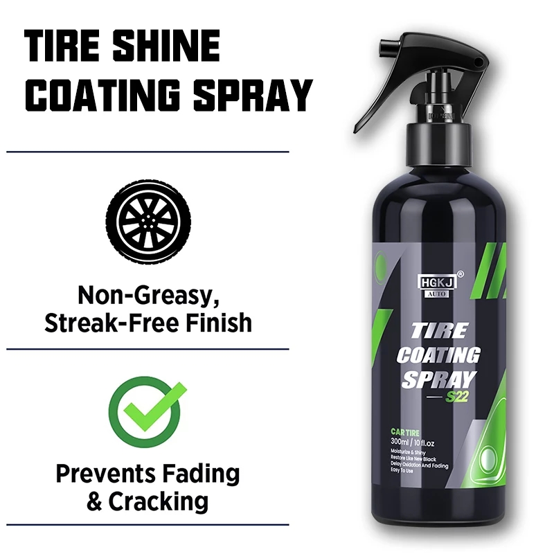 2026 Hot Tyre Gloss Tire Coati – Tire Shine Spray Sealant Bewertung und Preis