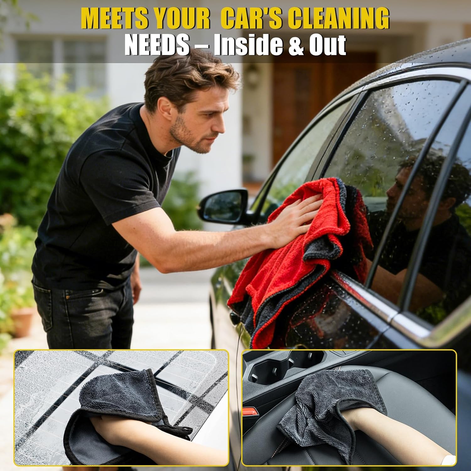 3-Pack Car Drying Towel Microf – Microfiber Towel Detailing Bewertung und Preis