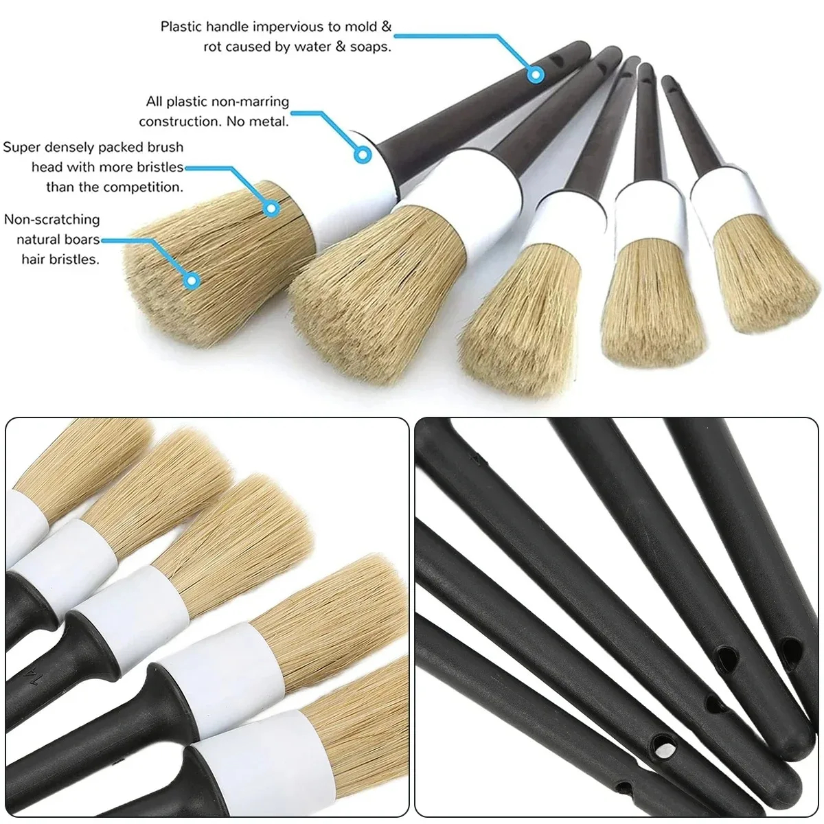 5PCS Cleaning Tools  Auto Car  – Dirt Brush Interior Bewertung und Preis