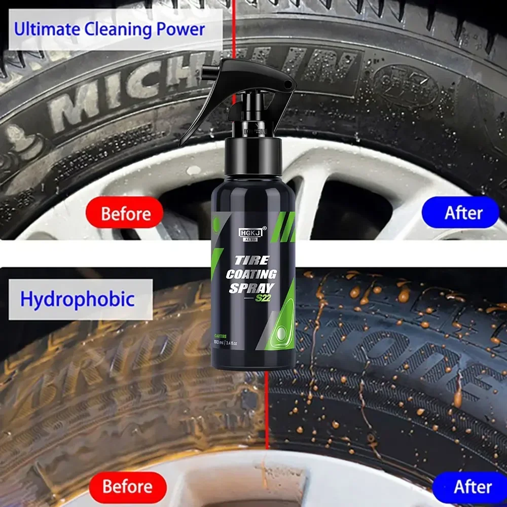 HGKJ S22 Car Tire Gloss Spray, – Tire Shine Spray Sealant Bewertung und Preis