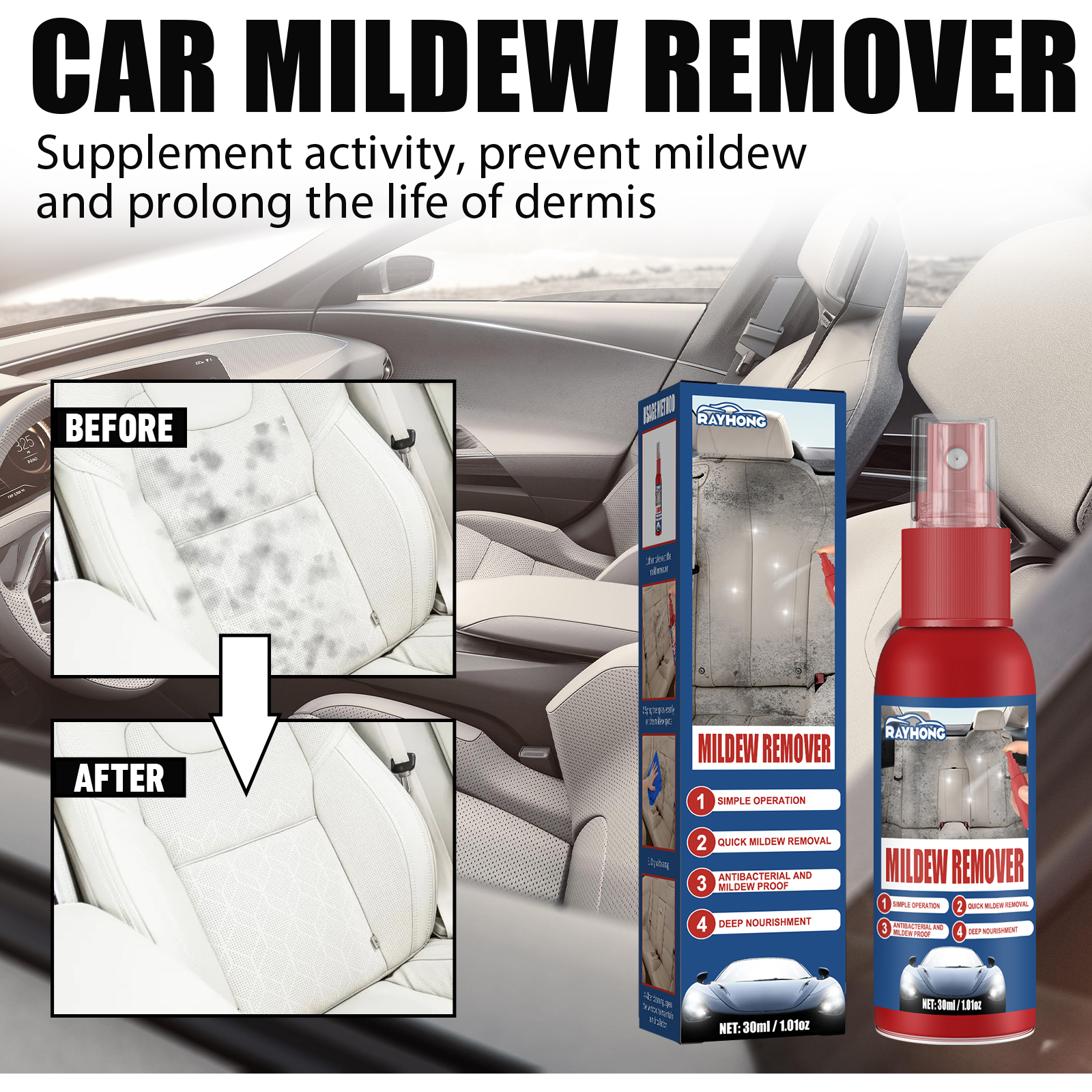 Car Mildew Remover Spray Multi – Seat Cleaner Fabric Bewertung und Preis
